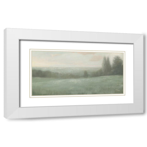 December Landscape I White Modern Wood Framed Art Print with Double Matting by Wellington Studio