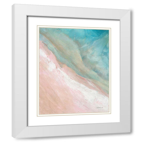 Cove Diptych I White Modern Wood Framed Art Print with Double Matting by Nai, Danhui