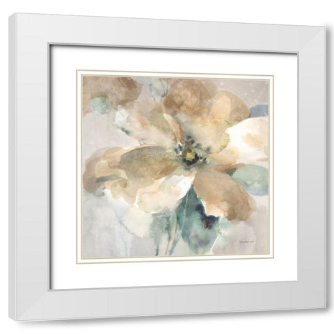 Sensation II White Modern Wood Framed Art Print with Double Matting by Nai, Danhui