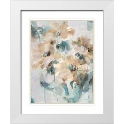 Sensation III White Modern Wood Framed Art Print with Double Matting by Nai, Danhui