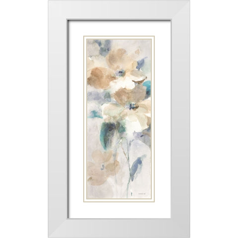 Sensation V White Modern Wood Framed Art Print with Double Matting by Nai, Danhui