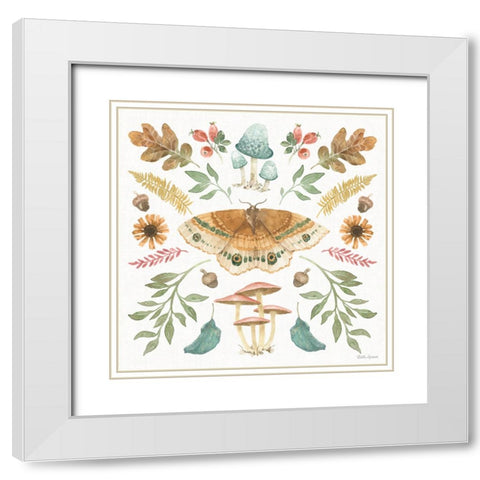 Forest Finds II White Modern Wood Framed Art Print with Double Matting by Grove, Beth