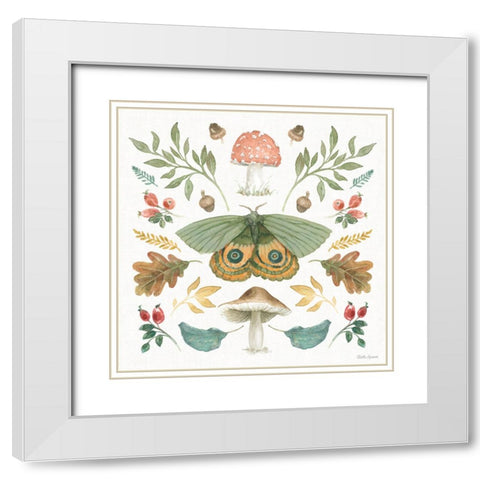 Forest Finds III White Modern Wood Framed Art Print with Double Matting by Grove, Beth