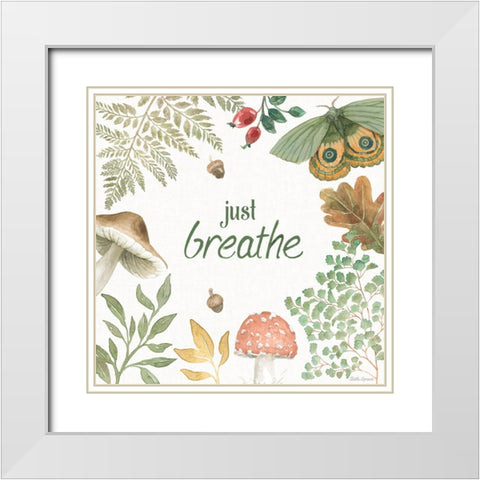 Forest Finds V White Modern Wood Framed Art Print with Double Matting by Grove, Beth