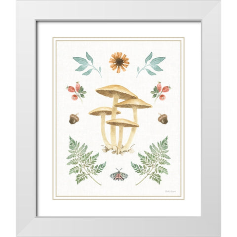 Forest Finds X White Modern Wood Framed Art Print with Double Matting by Grove, Beth