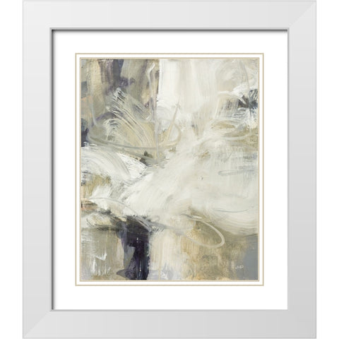 Submerge I White Modern Wood Framed Art Print with Double Matting by Purinton, Julia