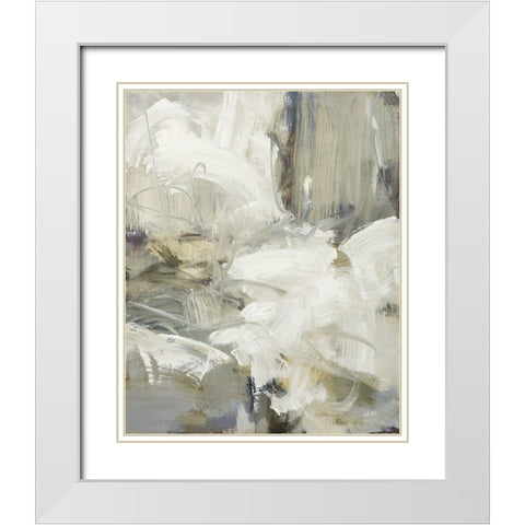 Submerge II White Modern Wood Framed Art Print with Double Matting by Purinton, Julia