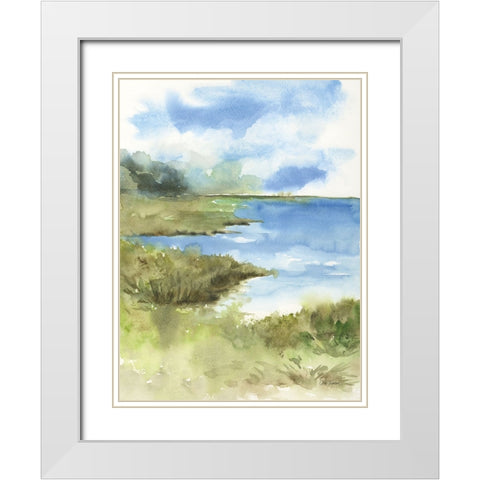 Cape Cod Cove White Modern Wood Framed Art Print with Double Matting by Trimbach, Leslie