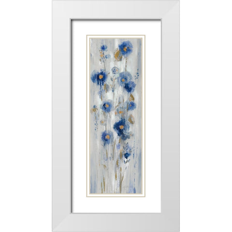 Neutral Seaside Flowers I White Modern Wood Framed Art Print with Double Matting by Vassileva, Silvia