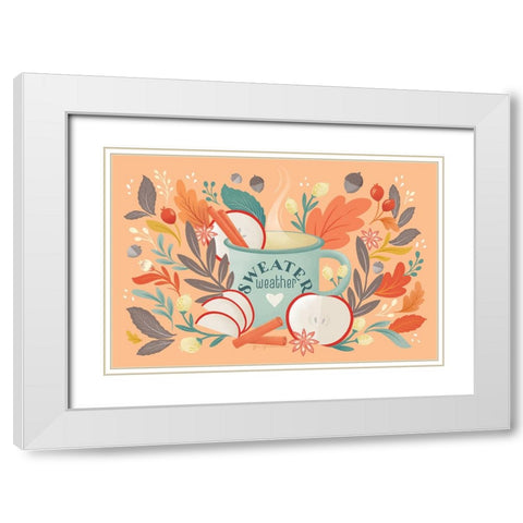 Sweater Weather I White Modern Wood Framed Art Print with Double Matting by Graham, Gia