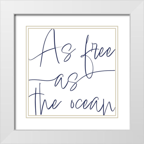 By the Beach I White Modern Wood Framed Art Print with Double Matting by Adams, Sarah