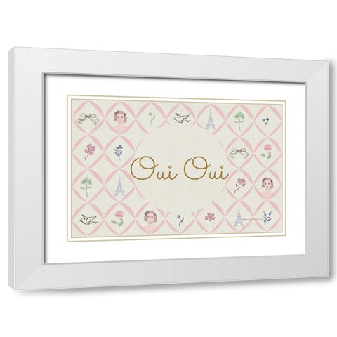 French Garden IV White Modern Wood Framed Art Print with Double Matting by Kucwaj-Tybur, Kasia