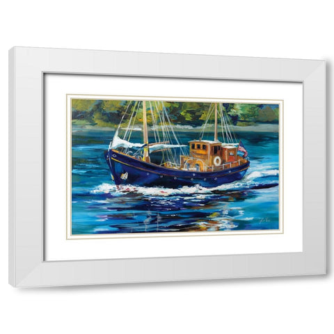 Heading to the Show White Modern Wood Framed Art Print with Double Matting by Vertentes, Jeanette