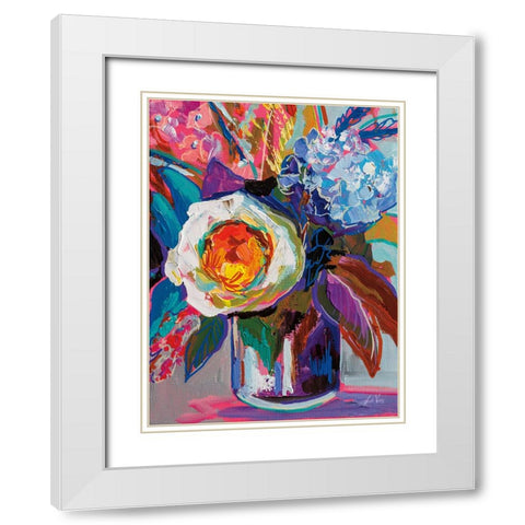 Electric White Modern Wood Framed Art Print with Double Matting by Vertentes, Jeanette