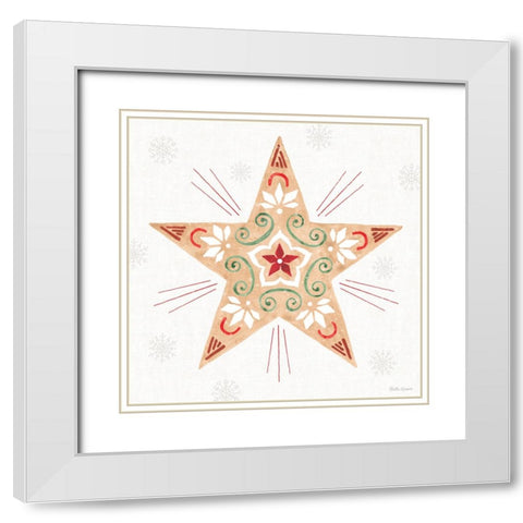 Christmas Charm X White Modern Wood Framed Art Print with Double Matting by Grove, Beth