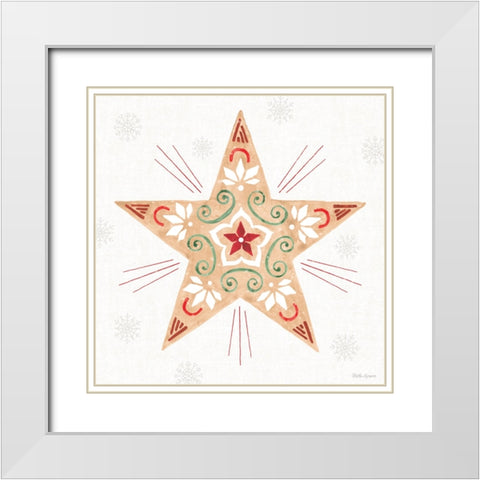 Christmas Charm X White Modern Wood Framed Art Print with Double Matting by Grove, Beth