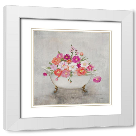 Bathing Beauty White Modern Wood Framed Art Print with Double Matting by Purinton, Julia