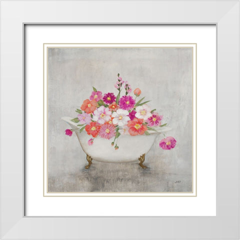 Bathing Beauty White Modern Wood Framed Art Print with Double Matting by Purinton, Julia