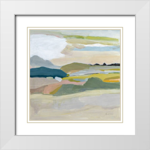 Foraging in the Spring White Modern Wood Framed Art Print with Double Matting by Munger, Pamela