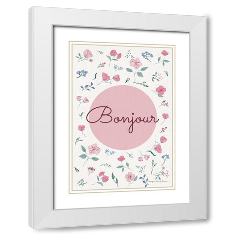 French Garden V White Modern Wood Framed Art Print with Double Matting by Kucwaj-Tybur, Kasia