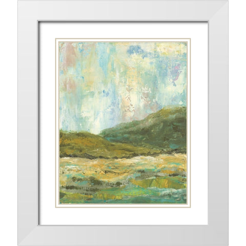 Yonder White Modern Wood Framed Art Print with Double Matting by Prahl, Courtney