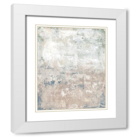 Clay Neutral I White Modern Wood Framed Art Print with Double Matting by Prahl, Courtney