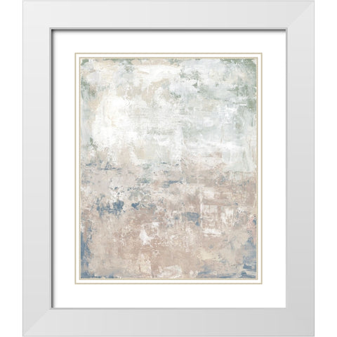 Clay Neutral I White Modern Wood Framed Art Print with Double Matting by Prahl, Courtney