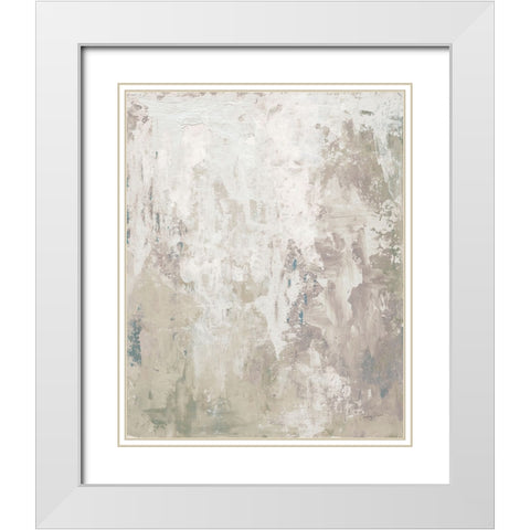 Clay Neutral II White Modern Wood Framed Art Print with Double Matting by Prahl, Courtney