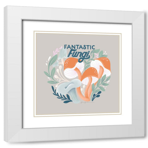 Fantastic Fungi III White Modern Wood Framed Art Print with Double Matting by Graham, Gia