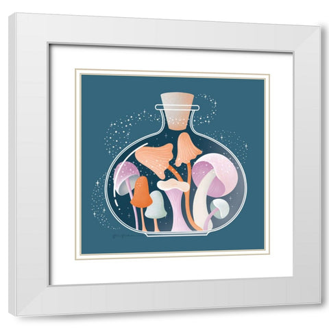 Fantastic Fungi IV White Modern Wood Framed Art Print with Double Matting by Graham, Gia