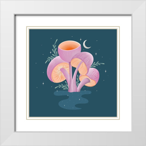 Fantastic Fungi V White Modern Wood Framed Art Print with Double Matting by Graham, Gia
