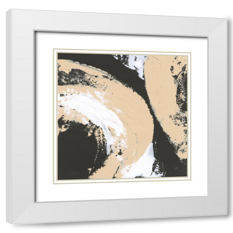 Crosby II White Modern Wood Framed Art Print with Double Matting by Paschke, Chris
