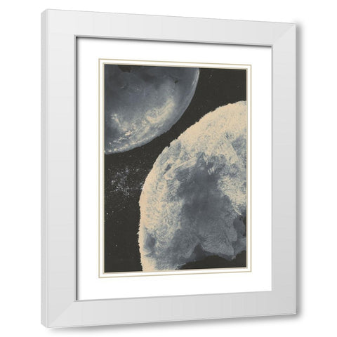 Planetary II White Modern Wood Framed Art Print with Double Matting by Paschke, Chris