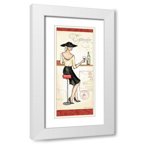Wine Event I White Modern Wood Framed Art Print with Double Matting by Laliberte, Andrea