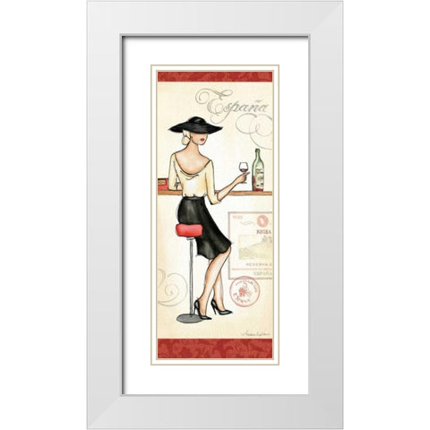 Wine Event I White Modern Wood Framed Art Print with Double Matting by Laliberte, Andrea