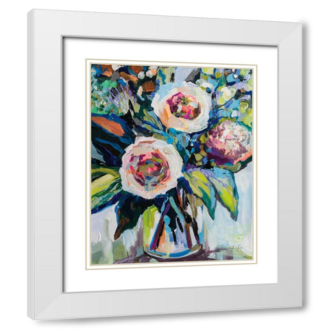 Flight White Modern Wood Framed Art Print with Double Matting by Vertentes, Jeanette