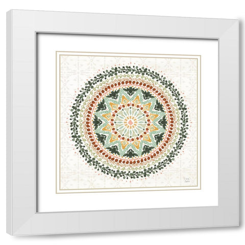 Floral Chic VIII White Modern Wood Framed Art Print with Double Matting by June, Dina