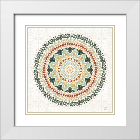 Floral Chic VIII White Modern Wood Framed Art Print with Double Matting by June, Dina