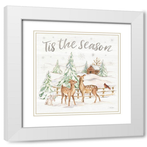 Winter Wonderland VI White Modern Wood Framed Art Print with Double Matting by Vassileva, Silvia
