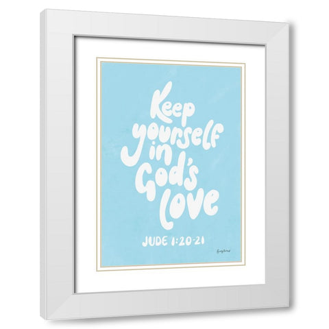 Good Words II White Modern Wood Framed Art Print with Double Matting by Thorns, Becky