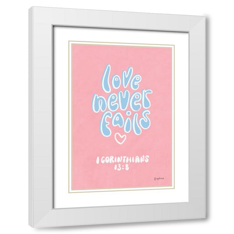 Good Words III White Modern Wood Framed Art Print with Double Matting by Thorns, Becky