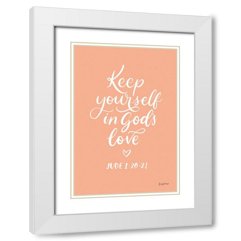 Good Words VI White Modern Wood Framed Art Print with Double Matting by Thorns, Becky