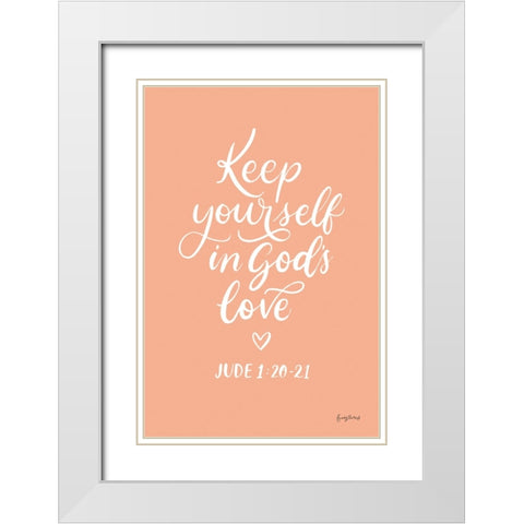 Good Words VI White Modern Wood Framed Art Print with Double Matting by Thorns, Becky
