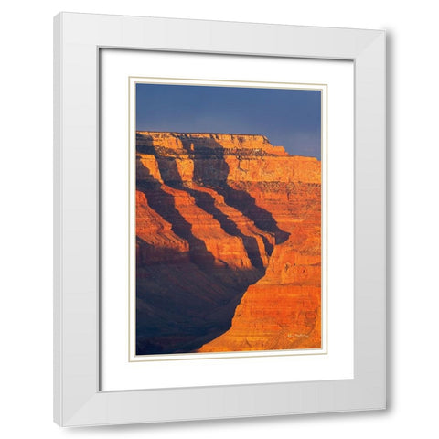 Grand Canyon from Mather Point White Modern Wood Framed Art Print with Double Matting by Majchrowicz, Alan