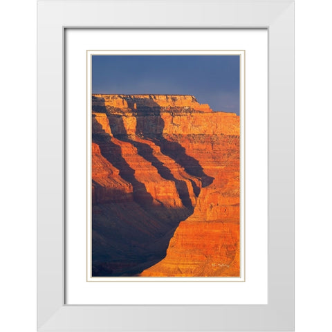 Grand Canyon from Mather Point White Modern Wood Framed Art Print with Double Matting by Majchrowicz, Alan