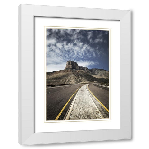 Guadalupe Mountains National Park White Modern Wood Framed Art Print with Double Matting by Majchrowicz, Alan