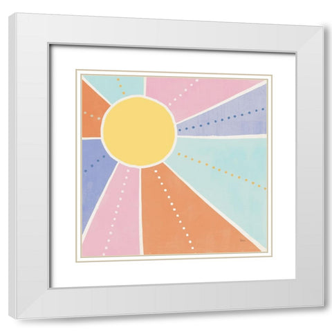 Botanical Form VI Pastel White Modern Wood Framed Art Print with Double Matting by Charron, Veronique