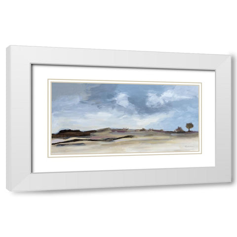 Before the Rain White Modern Wood Framed Art Print with Double Matting by Munger, Pamela