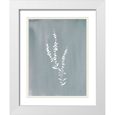 Cottage Wildflowers III White Modern Wood Framed Art Print with Double Matting by Pete, Katrina