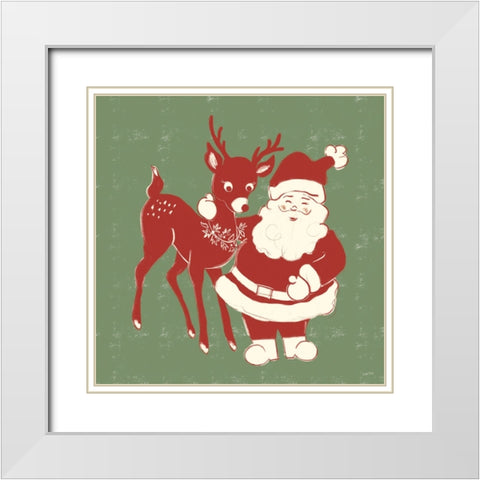 Christmas Nostalgia VII White Modern Wood Framed Art Print with Double Matting by York, Leah